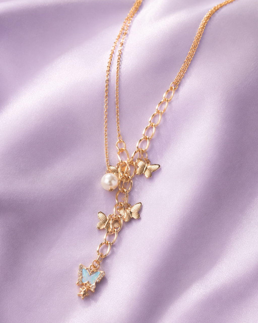 Charm layered necklace