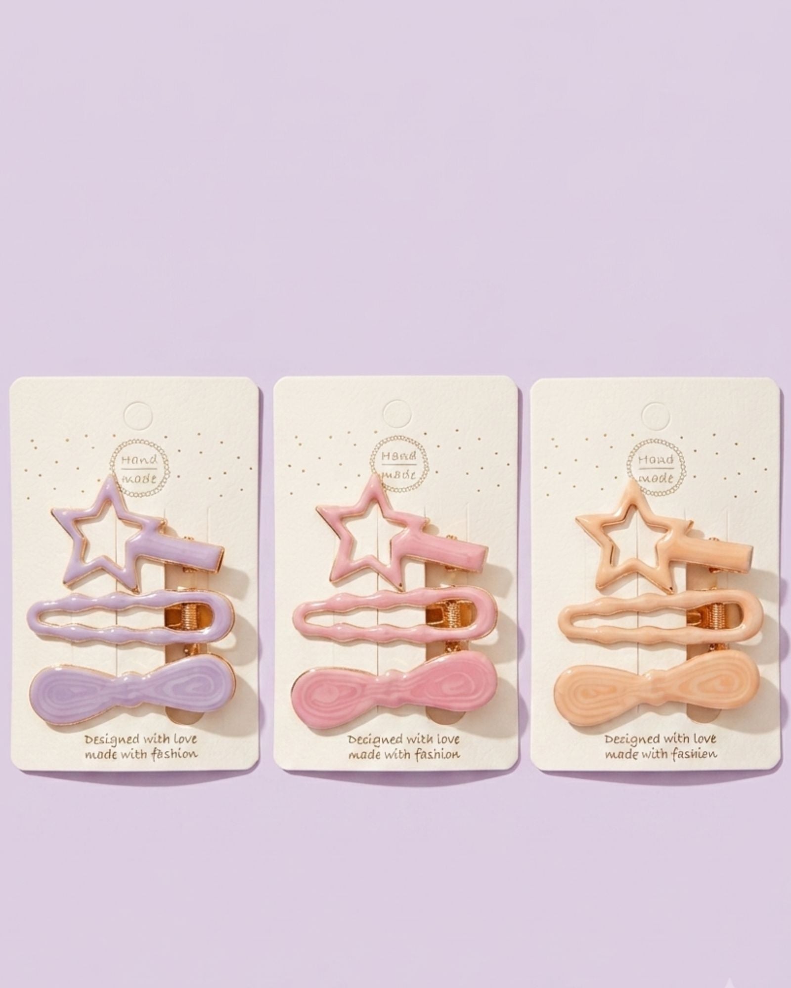 Twinkle bow hair clip set