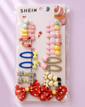 22 pcs Shein Kids Hair Clips Full Set