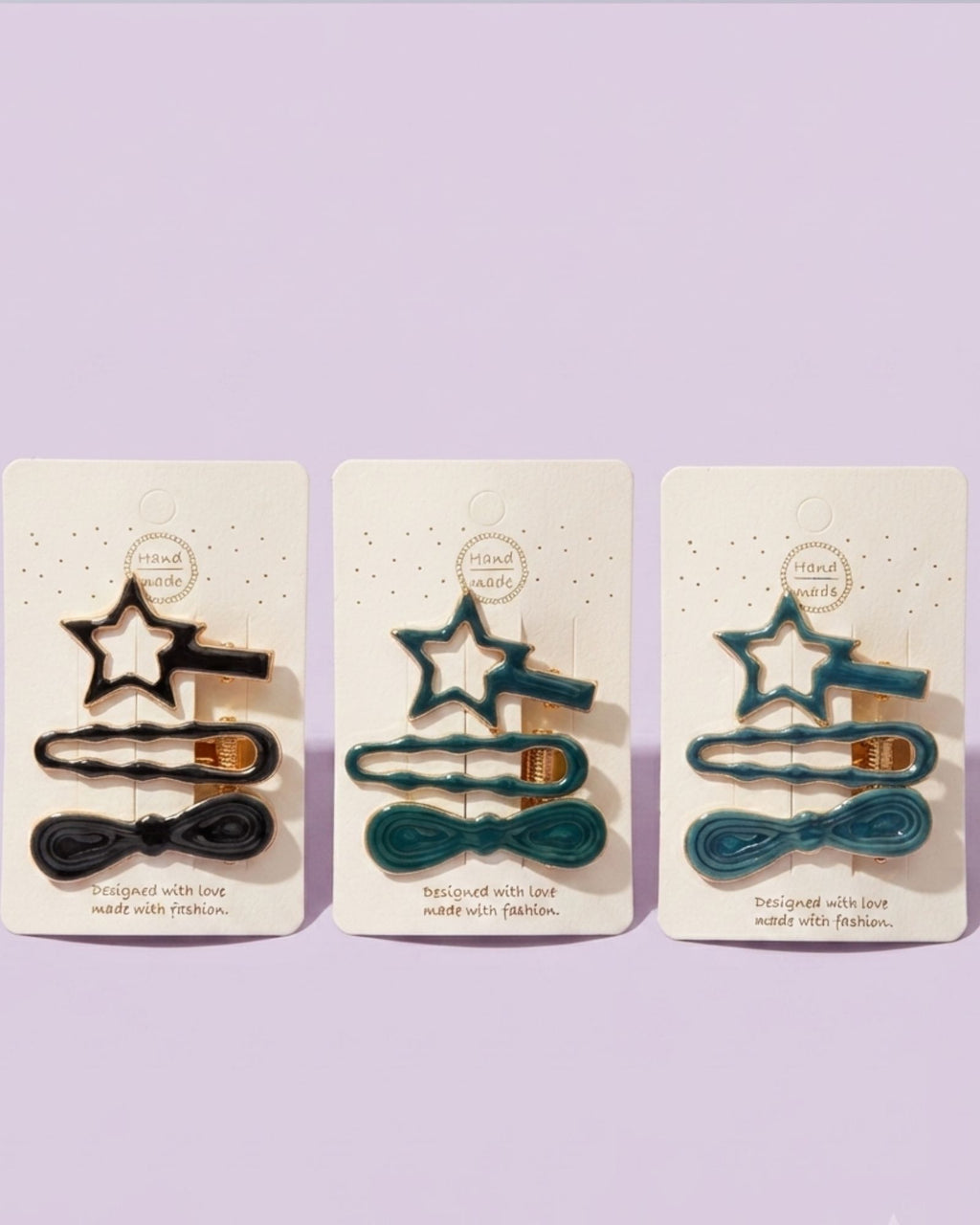 Twinkle bow hair clip set