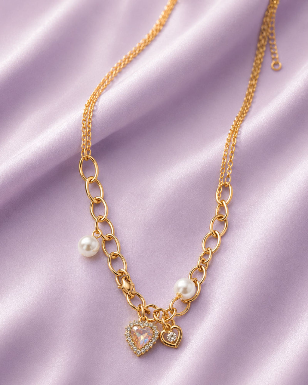 Charm layered necklace