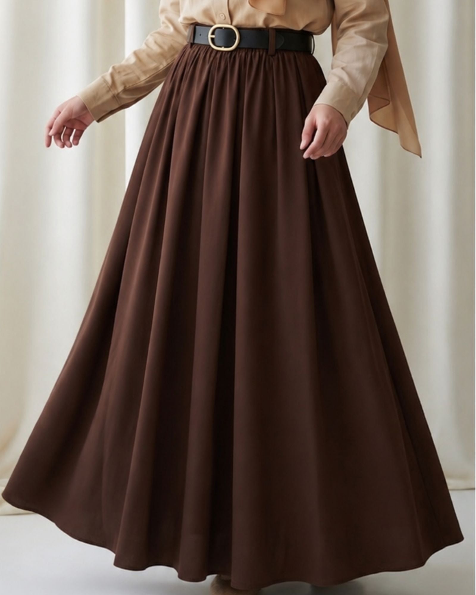 Umbrella Skirt | Elastic Waist Belt