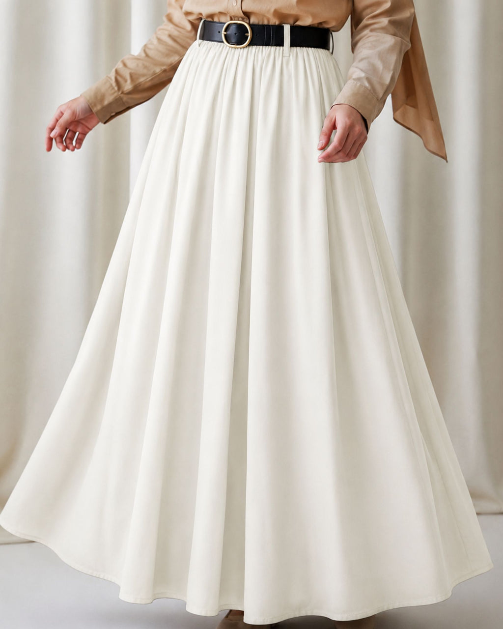 Umbrella Skirt | Elastic Waist Belt