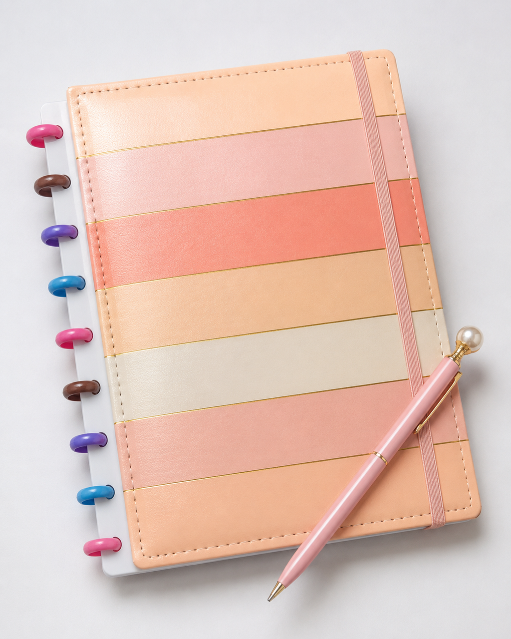 Pastel Ring Notebook Diary