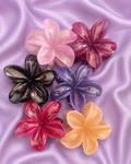 Glitter Flower Hair Clips