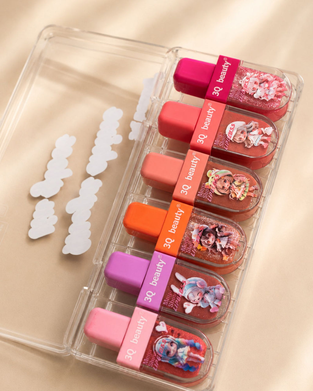 3Q Beauty Mini Lip Glosses Set (6 Shades)