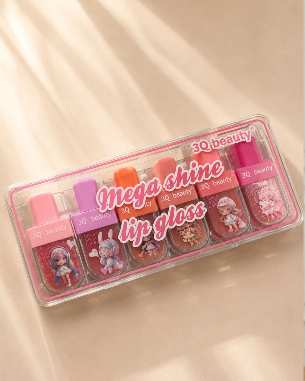 3Q Beauty Mini Lip Glosses Set (6 Shades)