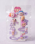 Labubu hair pins full set
