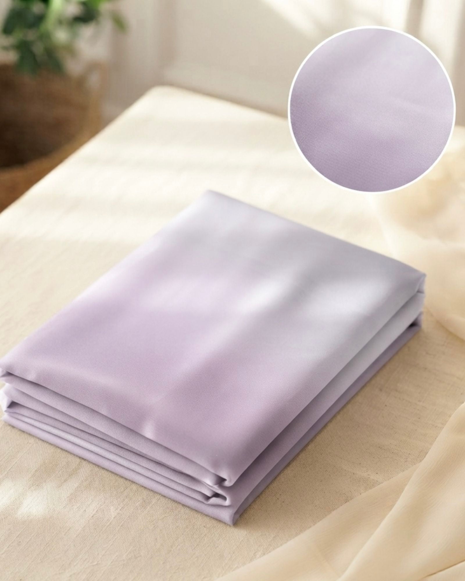 Lilac Peplum Top & Ombre Chiffon Skirt Outfit