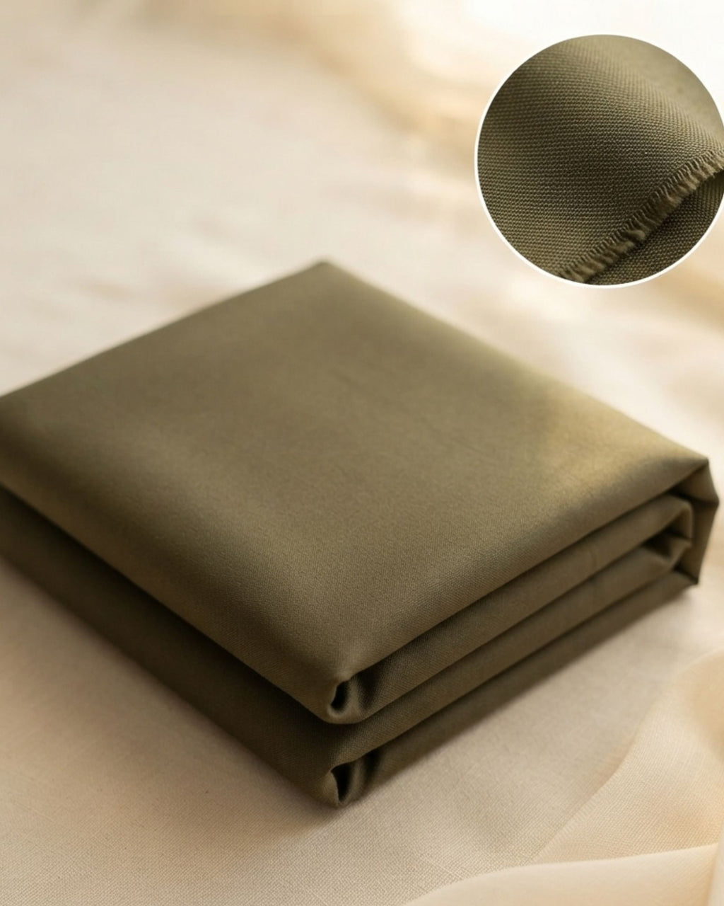 Olive Green Pinafore Dress Set