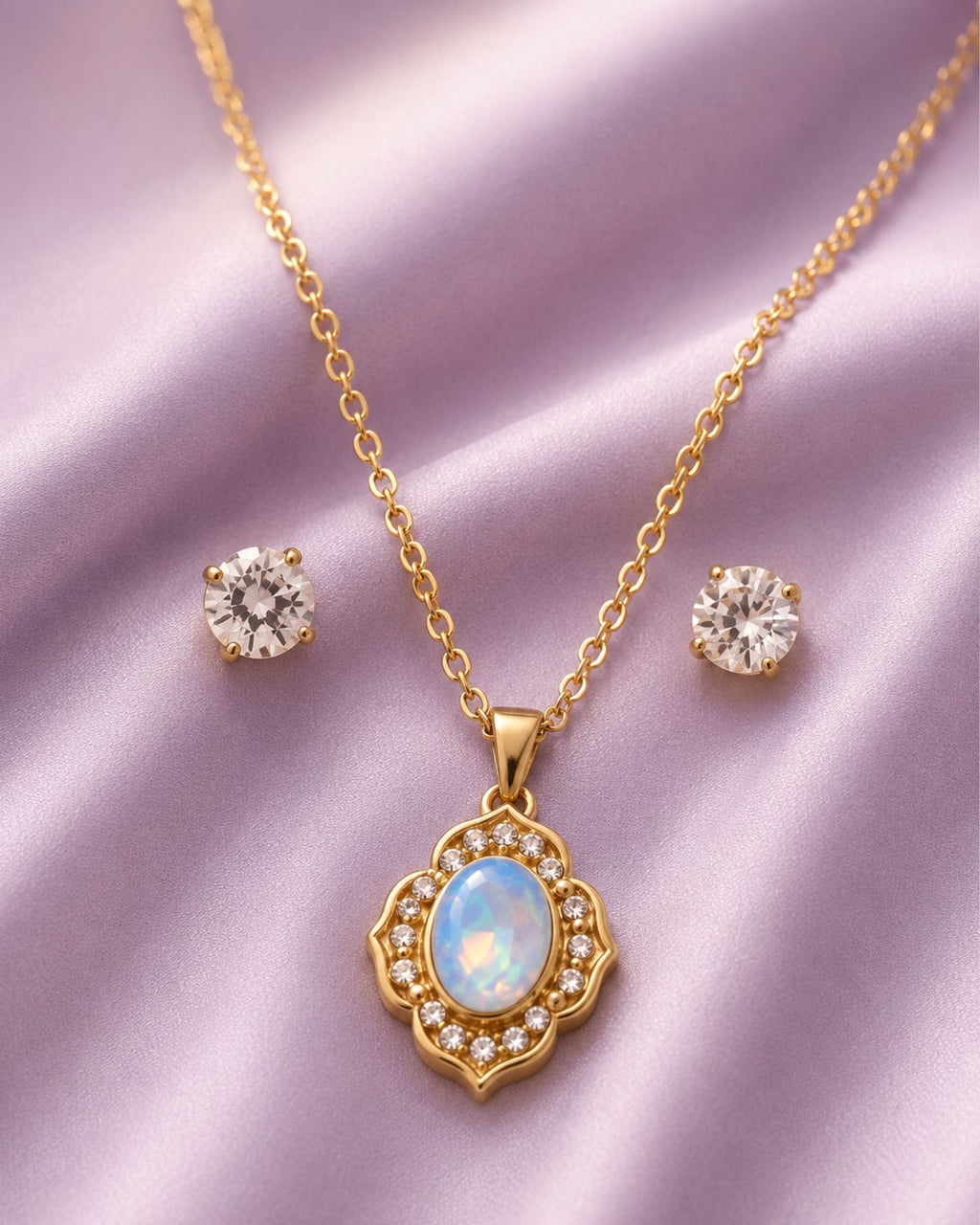 Charm necklace set