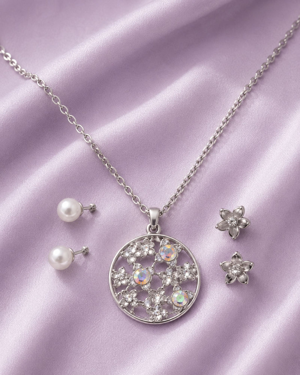 Charm necklace set