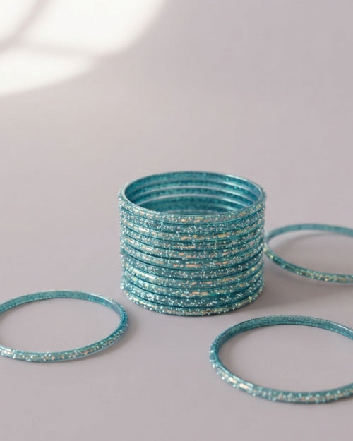 Aesthetic blue bangles