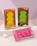 Cute Fruit Roll Cake Eraser Pack