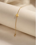 Minimalist Gold Heart Bracelet – Stainless Steel