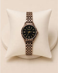 Stainless circle dial Rose Gold watch (woman)