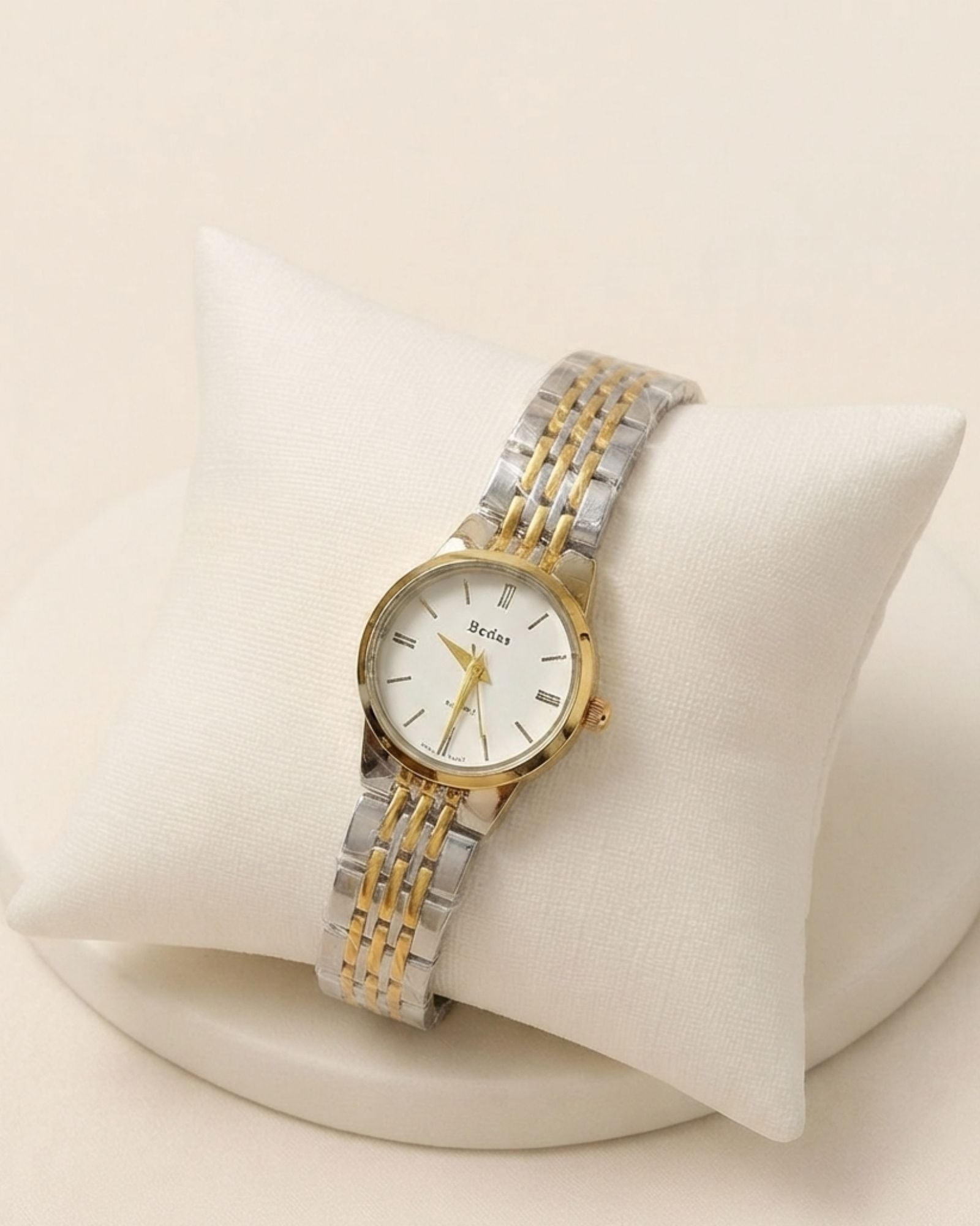 Stainless Classic Silver Two-Tone Watch (woman)