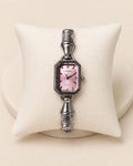 Stainless Blush pink Dial Silver Bracelet Watch (woman)